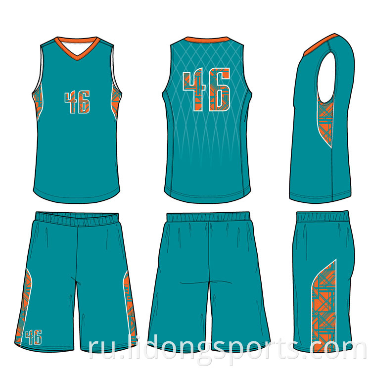 баскетбольный футбольный дизайн Цвет Blue Basketball Uniform Best Basketball Jersey Design